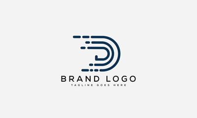 letter D logo design vector template design for brand.