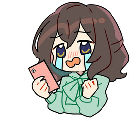 お金に関するかわいい女性のイラスト素材