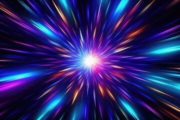 Fototapeta premium Intense luminescence radiating outwards, creating a captivating visual of light and energy.