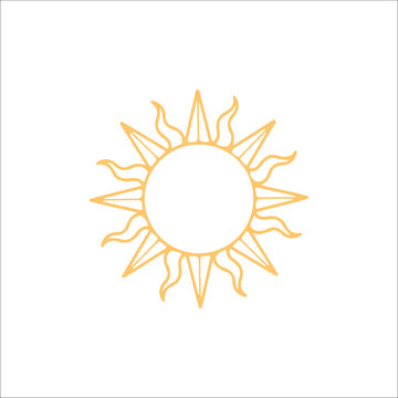 vector illustration of sun symbol