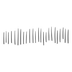 Calligraphy swoosh wavy line vector elements set