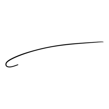Calligraphy swoosh wavy line vector elements set