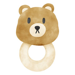 Baby bears boy isolate on white background 