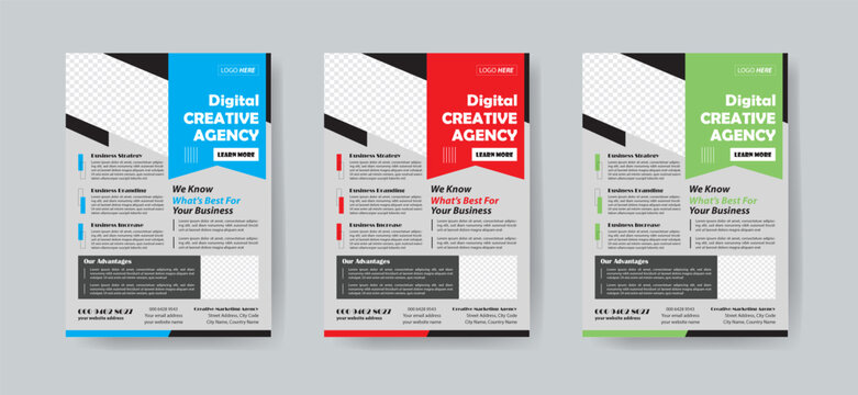 flyer. newest trendy creative corporate multipurpose minimal official business advertising magazine poster flyer with creative corporate trendy geometric shape template print design
