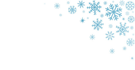 decorative hand drawn winter background with snowflakes pattern, snow, stars, design elements on white - 680167645
