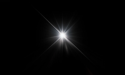 PSD Light flare, Glowing light explodes. Light effect. ray. shining sun, bright flash.