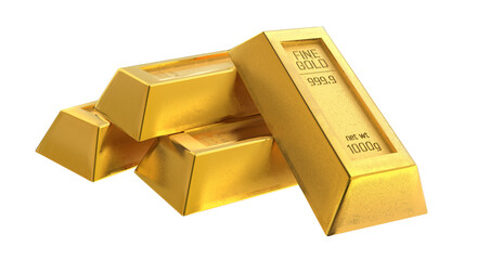 Gold Bars isolated. Banking business concept.