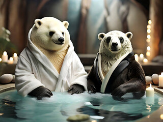 Arctic Relaxation Penguin and Polar Bear Spa Day