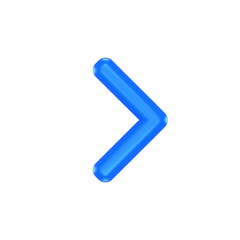 3D icon of a blue arrow