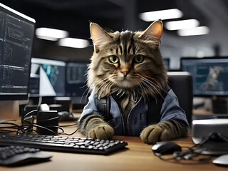 Tech Paws The Coding Cat's Command Center