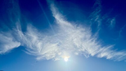 blue sky with clouds