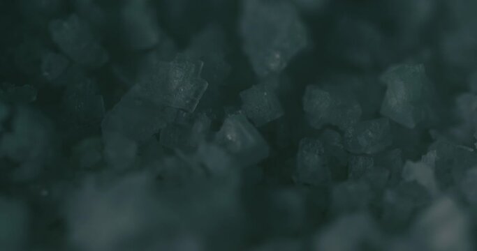 Shining light on crystal texture - macro close up