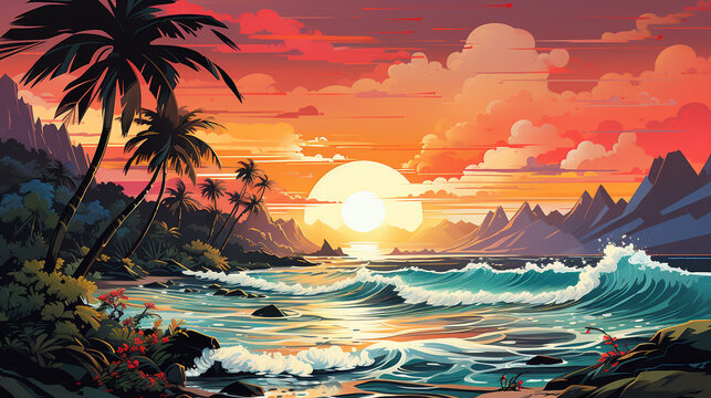 Pop Art Landscape Images – Browse 62,902 Stock Photos, Vectors