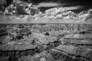 Gran Canyon in schwarzweiß