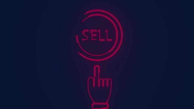 sell call option trade stock exchange finance trading animation