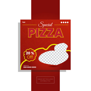 pizza social media post design.