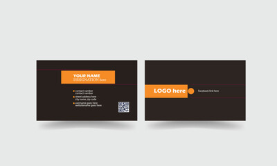 business card template for modern card corporate creative design