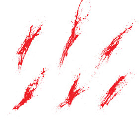 Blood terror paint vector splash background
