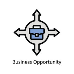 Business Opportunity vector filled outline Icon Design illustration. Business And Management Symbol on White background EPS 10 File