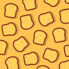 Bread Pattern Flat, seamless design