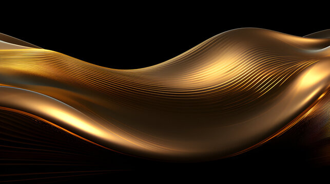 gold smooth wave png svg design, in the style of photobashing, focus on joints/connections, photorealistic details, артур скижали-вейс, andre de dienes, highly detailed, award-winning