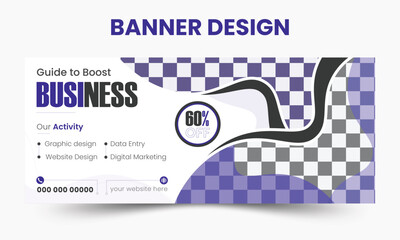 professional corporate business banner design. Abstract web banner design template, Horizontal header web banner