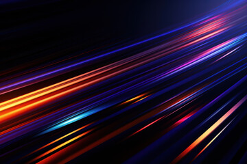 Dark Background with  Vibrant Lines