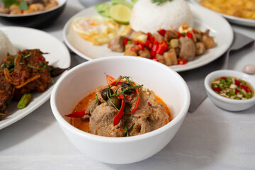 Pork Panaeng Curry Food thailand style