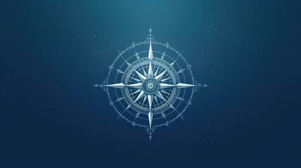  a blue wallpaper with a compass in the middle of the image and a blue background with a white compass in the middle of the image and a blue background.