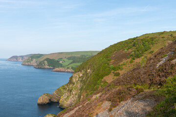 Landscape photo of the North Devon coastline