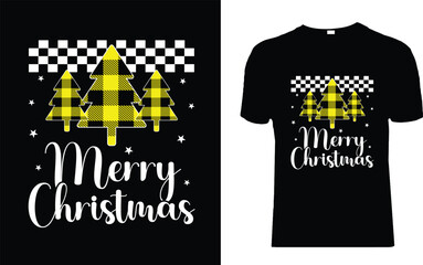 Vector Merry Christmas T-Shirt design