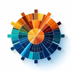 Obraz premium Sun vector logo, AI generated