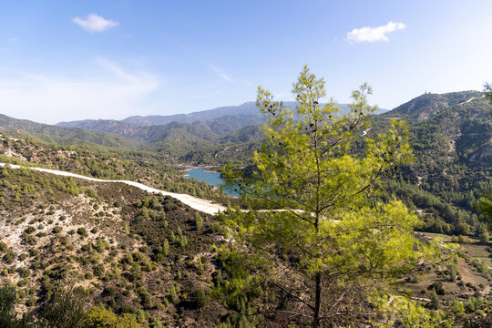 Cyprus landscape of Troodos mountain