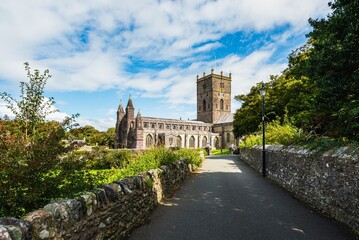 Fototapeta na wymiar St Davids Cathedral, St Davids, Haverfordwest, Pembrokeshire, Wales, England