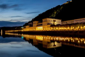 Plaid mouton avec photo Heringsdorf, Allemagne Bad Ems - Kurort - Lahntal - Blaue Stunde