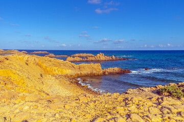 Serenity on the Deserted Beach of Bizerte, Tunisia.