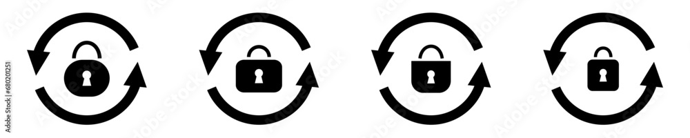 Poster forgot reset password icon. change account password button.
