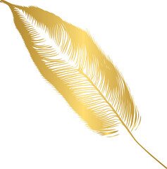 Golden feather, gold feather