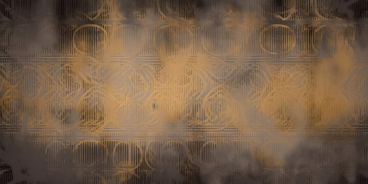 Fototapeta Gold vintage texture background, abstract carpet pattern. Background, wallpaper.