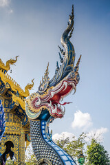 Fototapeta na wymiar Blue Temple, Chaing Rai, Thailand
