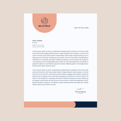 This is a fashionable type letterhead design.