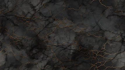 Foto op Plexiglas Seamless graphite texture with natural veins and layers © Viktoria