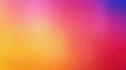   Gold red coral orange yellow peach pink magenta purple blue abstract background. Color gradient, ombre, Rough, grain, noise,grungy © Matyfiz