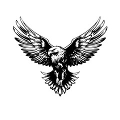 Regal Eagle in Flight Vector Illustration