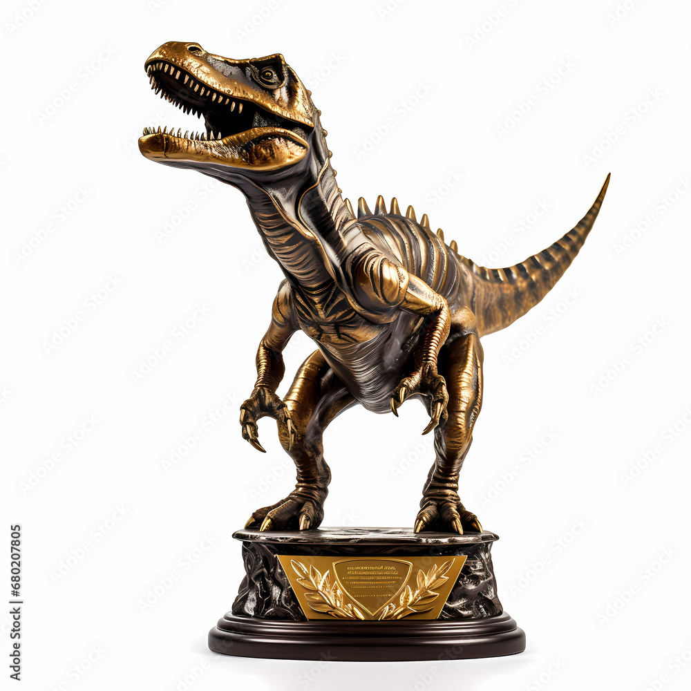 Poster dinosaur trophy