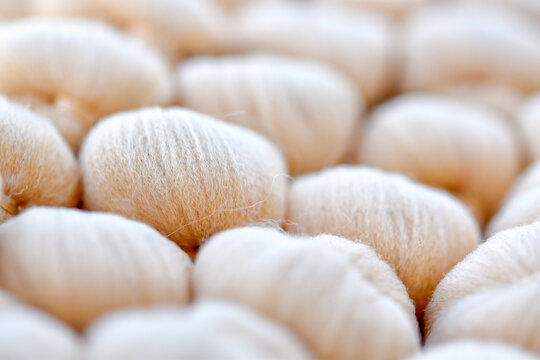 Close up view, Sample texture guideline of natural wool fabric high resolution for furniture, carpet, home decoration.