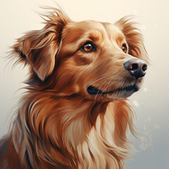 Fototapeta premium illustrations of pets, including cats, dogs, and other beloved animals created with Generative Ai