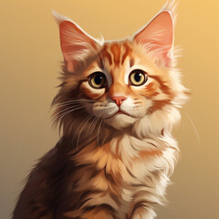 illustrations of pets, including cats, dogs, and other beloved animals created with Generative Ai
