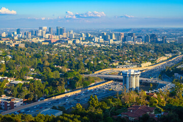 View of Westwood in Los Angeles County - obrazy, fototapety, plakaty