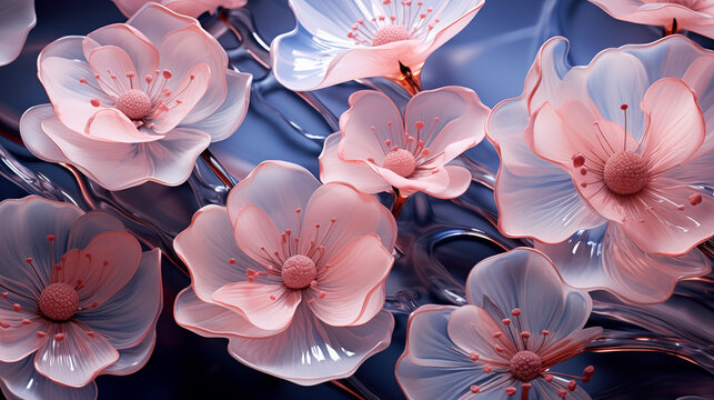 FLORAL BACKGROUND &ndash; Generative AI